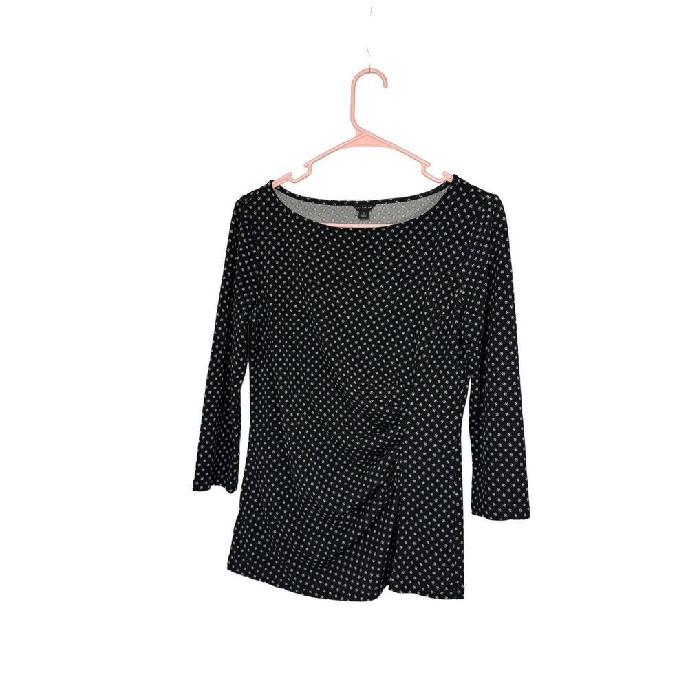 Ann Taylor Ruched 3/4 Sleeve Shirt